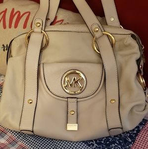 MK white purse